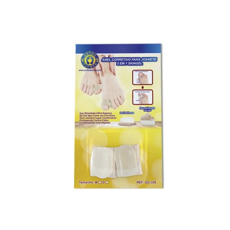 a97db8e32c85b7d853752db82739e85a Anel Corretivo para Joanete 2 em 1 Skingel - Orthopauher