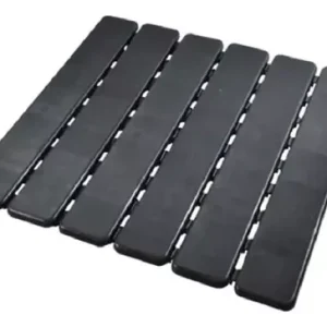 Tapete Estrado Antiderrapante para Banheiro - Preto Perfetto