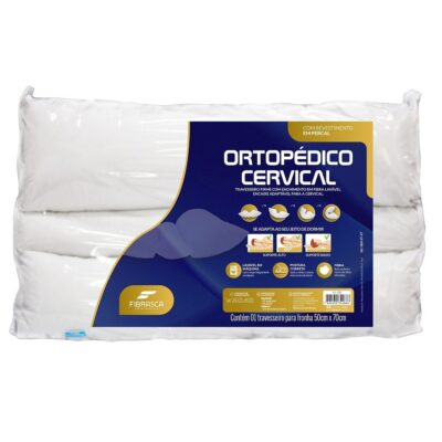 Travesseiro Ortopedico Cervical Fibra Ref4288 Fibrasca