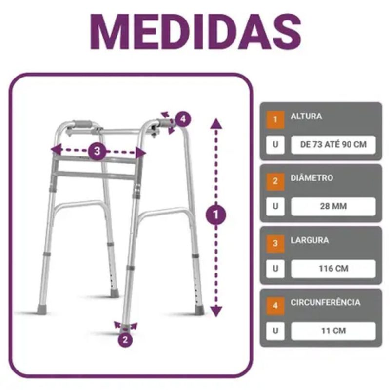 360a260e588eb2dfe2d0938fed33e57a 1 Andador Articulado 3 Barras - Hidrolight