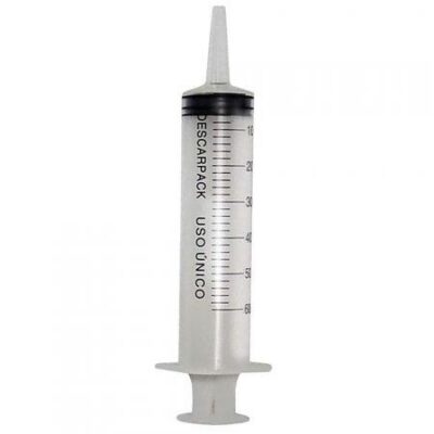 Seringa 60ml sem Agulha Bico Cateter Descarpack