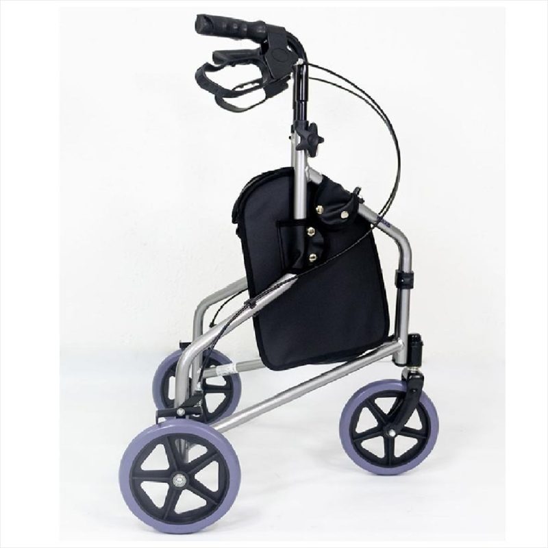 8432a686167d043a54d29af41b40ff98 1 Andador Dobrável com 3 Rodas e Bolsa Evolution - Praxis