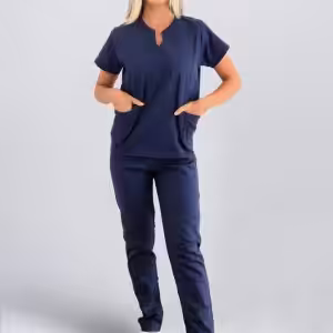 Pijama Feminino M Sarja Azul Escuro Ref28113 Anna Rosa