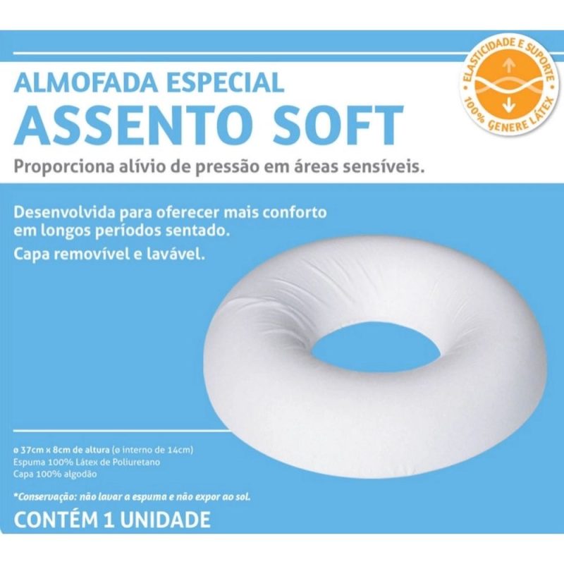 almofada ortopedica redonda latex com orificio assento soft perfetto 11000 3 de06ce42275148dde5c415328d1aac08 4 Almofada Ortopedica Redonda Latex com Orificio Assento Soft Perfetto