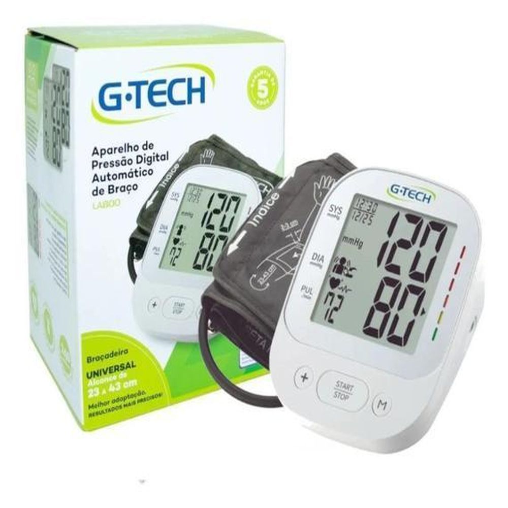 ap pressao digital de braco la800 refbpla800s gtech 12070 1 bf30f1ff6787d7d7f04637ef67a305b5 Aparelho de Pressão Digital de Braço LA800 G-Tech