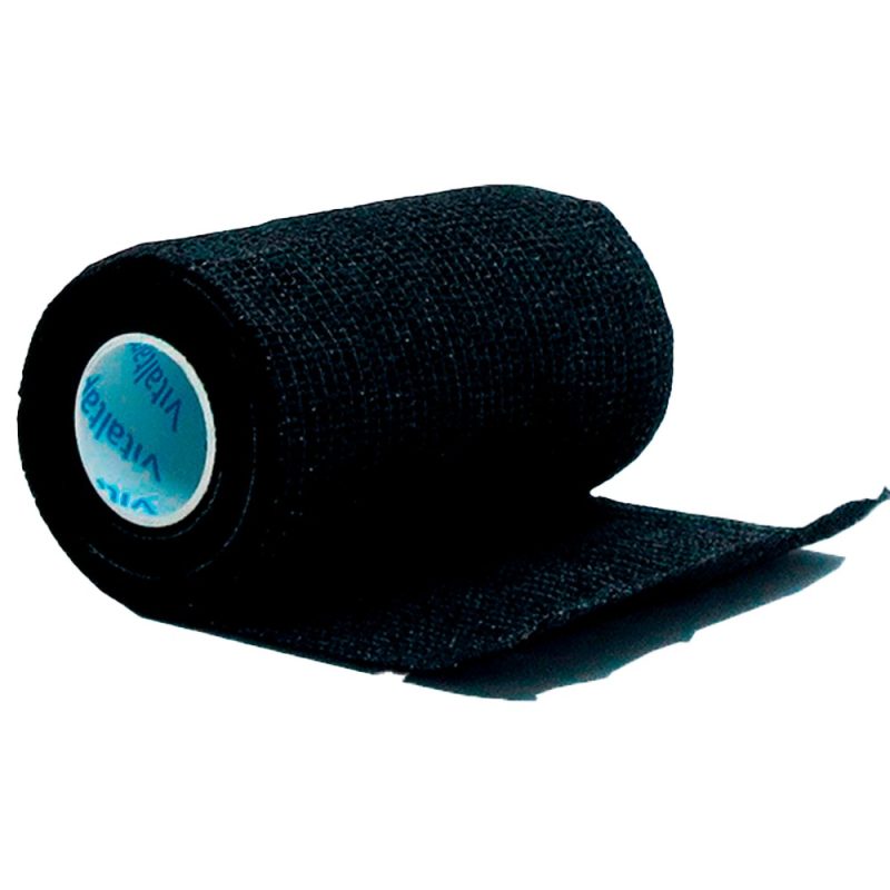 Atadura Auto Aderente Coban Preta 10cm x 4,5m Vital Tape