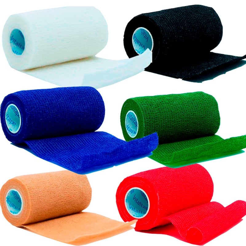 Atadura Auto Aderente Coban Preta 10cm x 4,5m Vital Tape