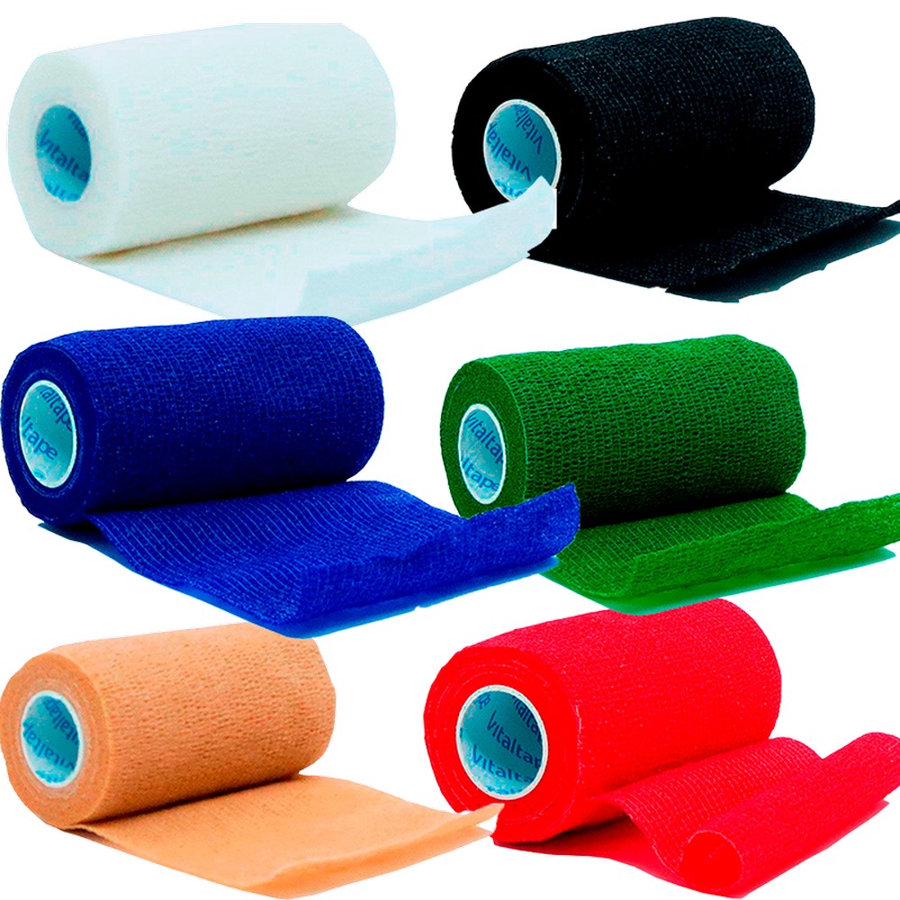 Atadura Auto Aderente Coban Verde 10cm x 4,5m Vital Tape Fisiovital