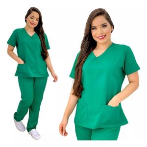 Pijama Feminino M Sarja Verde Jade Ref1267 Anna Rosa