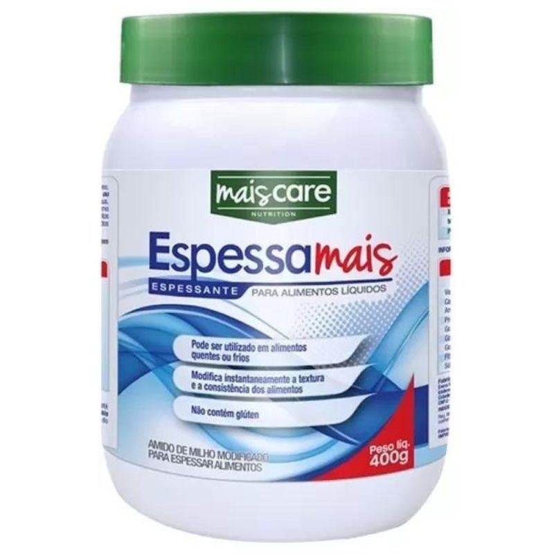 d88928b071c6400e680f4e640b33b8b0 1 Espessante Alimentar Espessa Mais 400g Mais Care