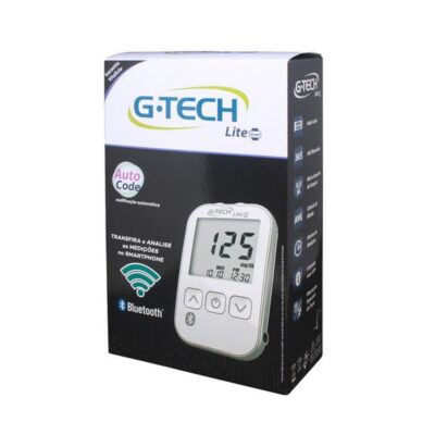 Kit Medidor de Glicose G-tech Lite Smart Completo