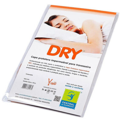 Capa para Travesseiro Dry em PVC - Central Do Alergico