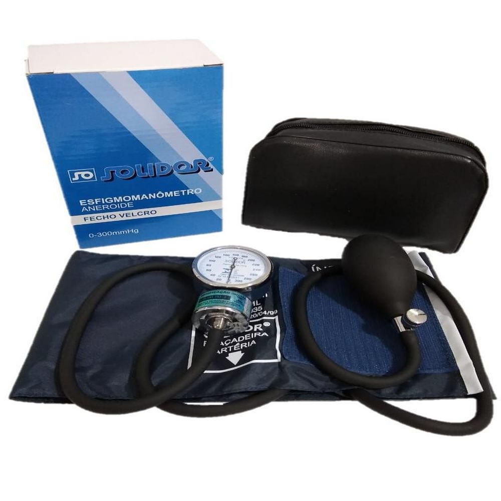 kit esfignomanometro e estetoscopio com velcro solidor 10186 1 da869ef61c99214c21a20867a1084d1a Kit Esfignomanometro e Estetoscópio Com Velcro Solidor