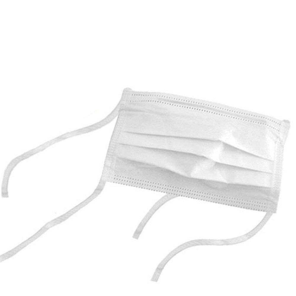Máscara Tripla descartável em TNT Branca com 50 Medix