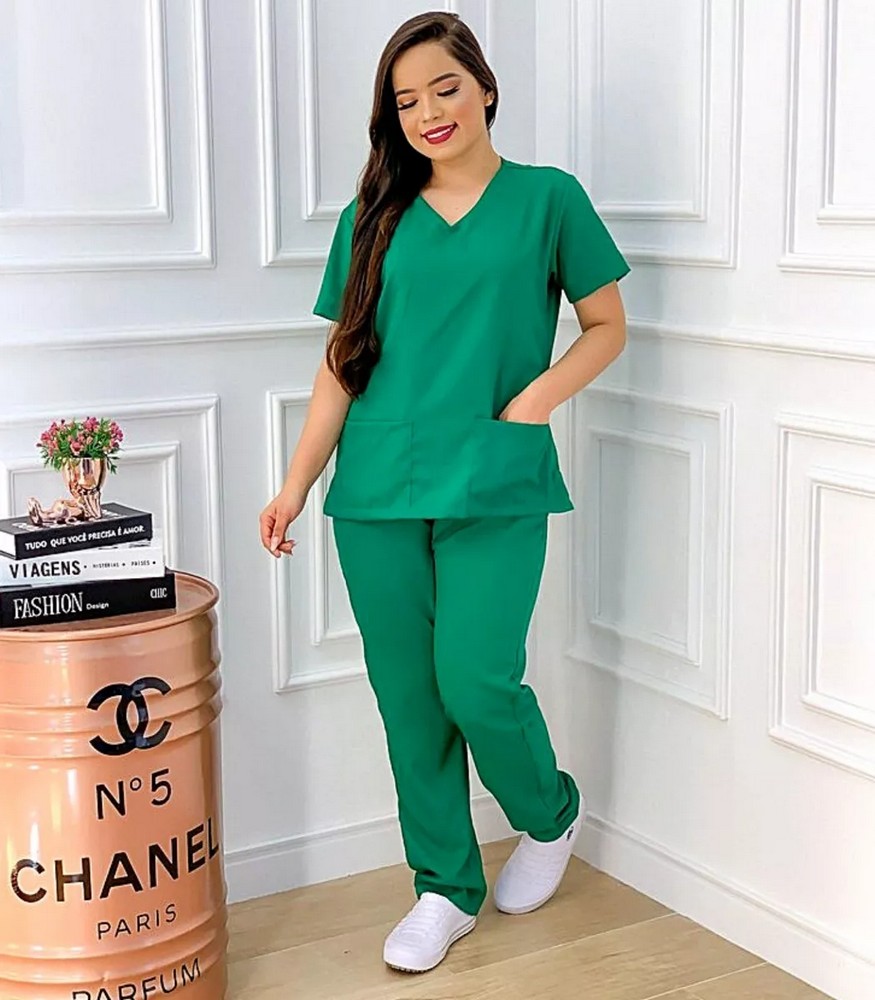 Pijama Feminino M Sarja Verde Jade Ref1267 Anna Rosa – imagem 4 de 4