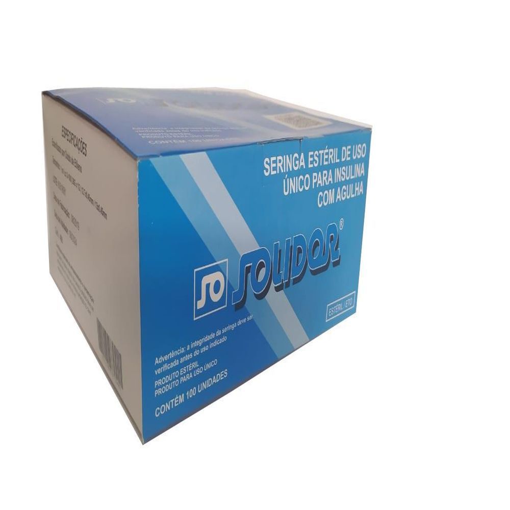Seringa 01ml com Agulha 13mm x 0,45mm Solidor – imagem 4 de 6