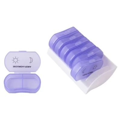 Kit Porta Comprimido Semanal Dia e Noite - Alux