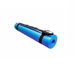 Tapete Yoga Mat Com Alca Em EVA Azul Alux