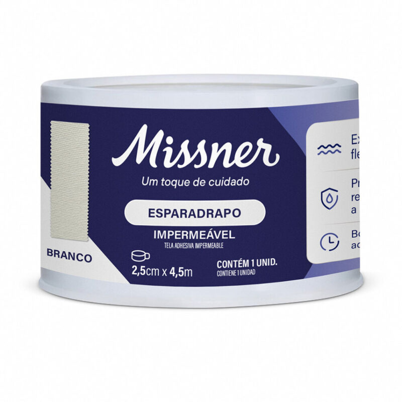 0e53c9104bd15d91d78887c3ffea7b64 2 Esparadrapo Impermeavel Curativo Medico - Missner