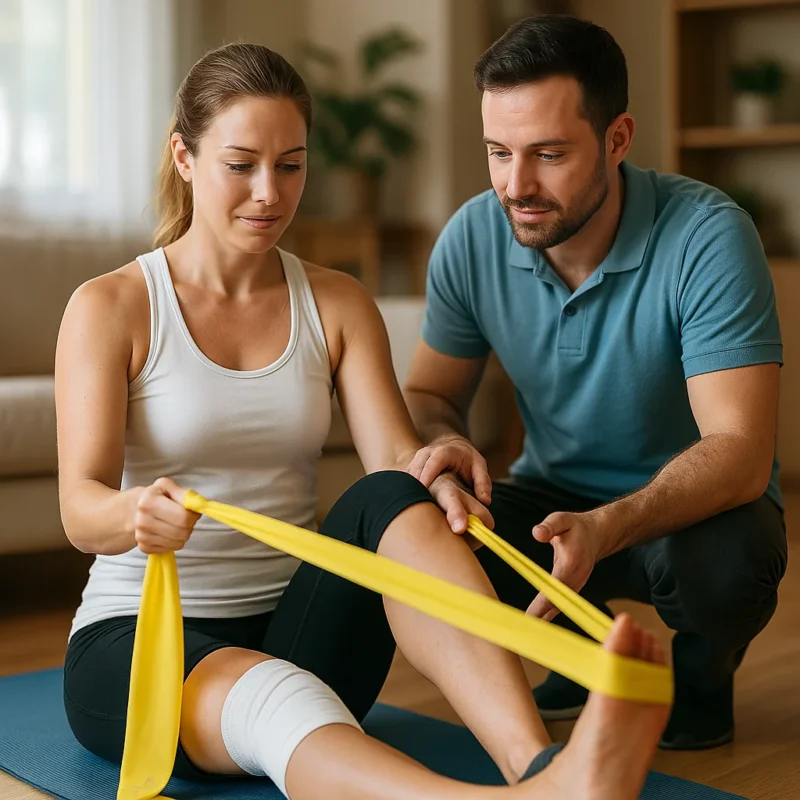 1c1617b9ae15e98f7da817980aee0c9b Faixa Elástica de Exercícios e Fisioterapia - Mercur