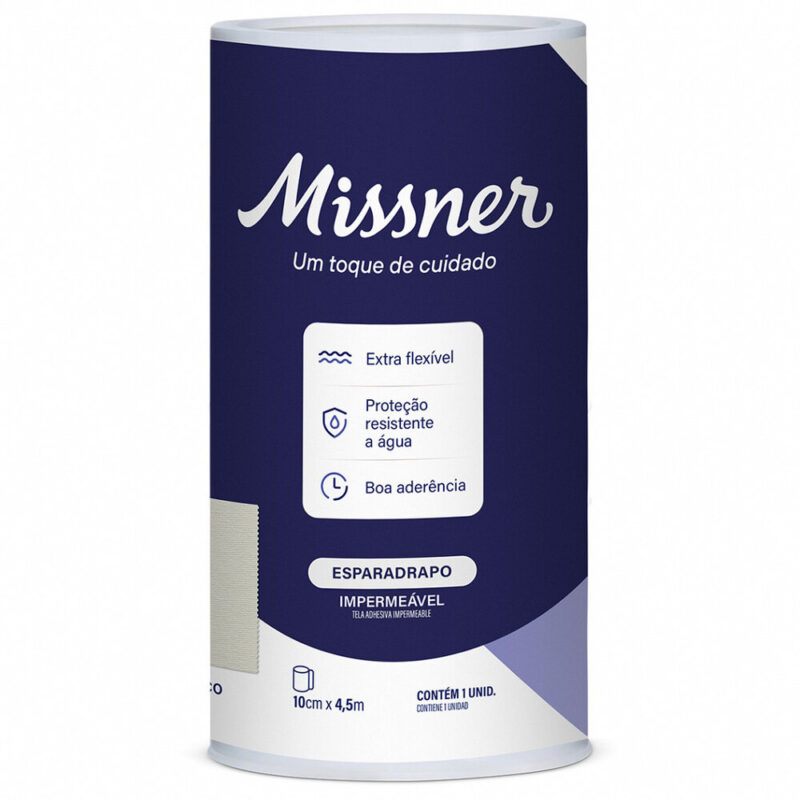 408342ecca9c4dbdedd6a9e3ee8e8b1e 2 Esparadrapo Impermeavel Curativo Medico - Missner