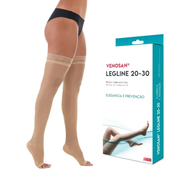 6ba3cd9eb00be12350acf3d038c5efd5 1 Meia de Compressao Legline Elegancia Premium - Venosan