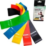 Kit 5 Mini Band Elásticos para Exercícios Resistance - Alux