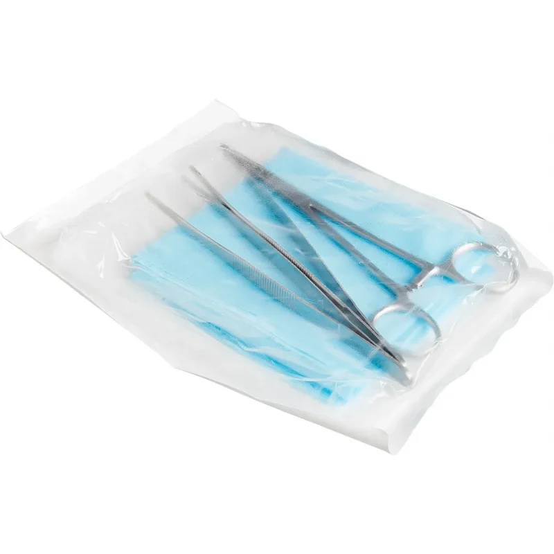 8127aa9aa144b31e7ff405d1d960e8df Kit Curativo Metálico Estéril com Pinças e Campo - Kolplast