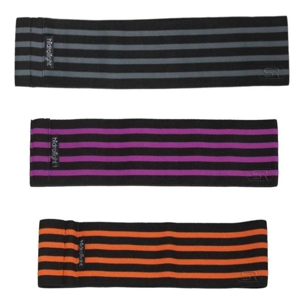 Hip Band Elástico Kit 3 Peças para Exercícios - Hidrolight - Imagem 5