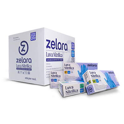 Luva Nitrílica sem Pó para Procedimentos com 100 un - Zelara 3 Luva Nitrílica sem Pó para Procedimentos com 100 un - Zelara – imagem 3 de 5