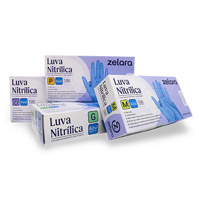 Luva Nitrílica sem Pó para Procedimentos com 100 un - Zelara 4 Luva Nitrílica sem Pó para Procedimentos com 100 un - Zelara – imagem 4 de 5