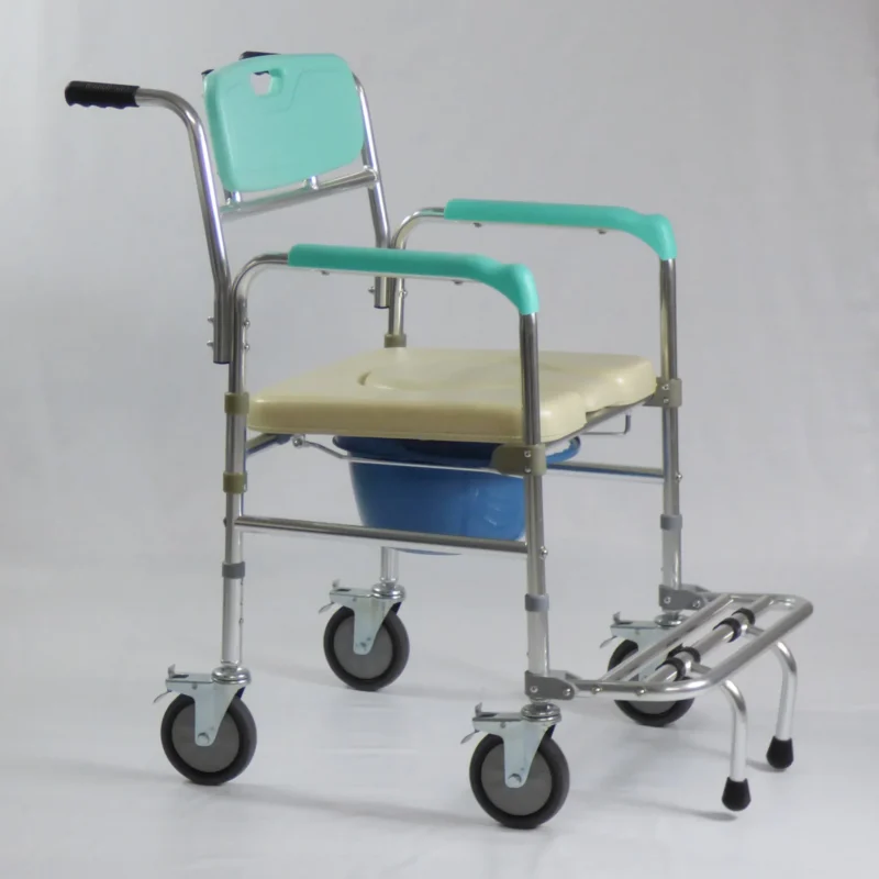 5c5556e527f72caae9708dfcba9eaa9e 2 Cadeira de Banho Higiênica Alumínio FST7801 - Zimedical