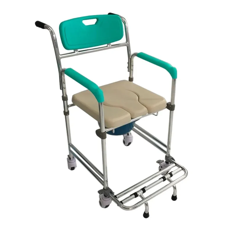 bd0b353d3034e1f3fad7fb717453057c 2 Cadeira de Banho Higiênica Alumínio FST7801 - Zimedical