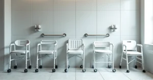 medical bath chairs display 842 Segurança no Banheiro: 5 Modelos de Cadeira de Banho Higiênica