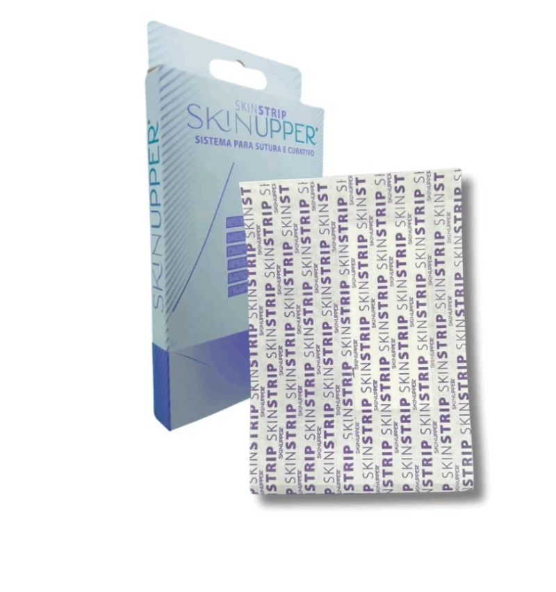 19df133126a9e5f4d7ab3843f84ac0d4 1 Ponto Falso Adesivo de Sutura SkinStrip - Skinupper