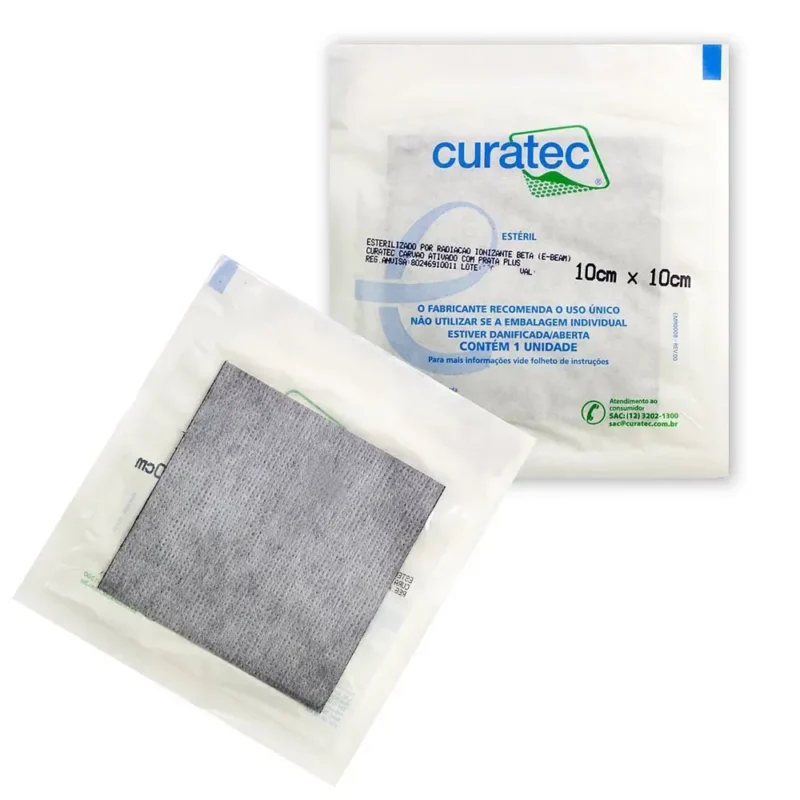 4e5bbc64fa7ea6d7599ad0f6e3fd8e7f 1 Curativo Carvão Ativado com Prata Plus Recortavel - Curatec