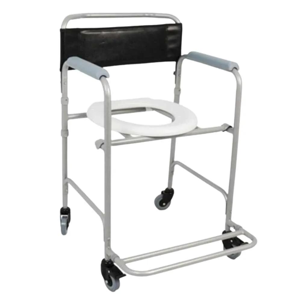cadeira de banho higienica aco 100kg d30 dellamed 12295 1 5c3d6008be24a6799a94094924a4030d Cadeira de Banho D30 até 100kg Dobrável 2 em 1 - Dellamed