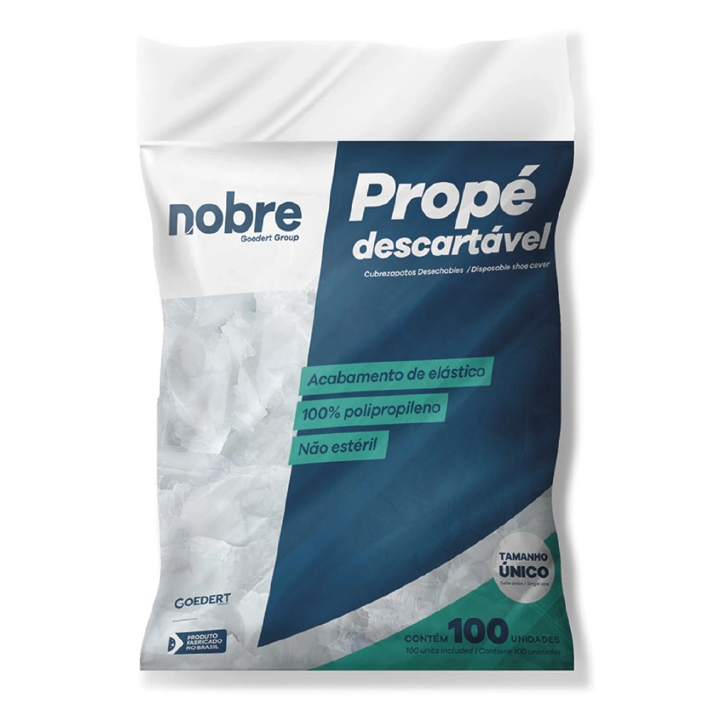 Propé Sapatilha Descartável em TNT 15gr com 100un - Nobre 2 Propé Sapatilha Descartável em TNT 15gr com 100un - Nobre – imagem 2 de 4