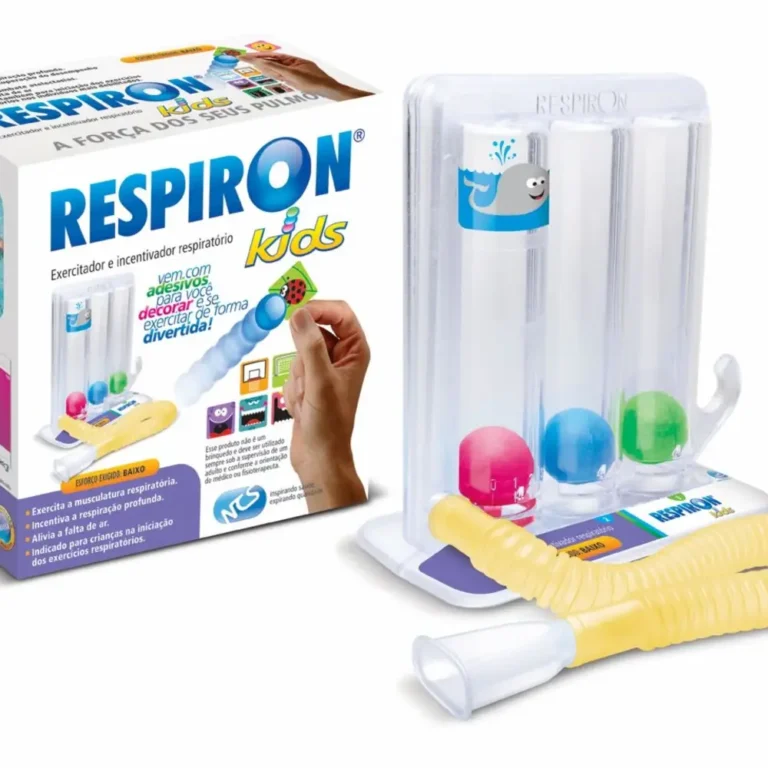 Qual Respiron escolher: Classic, Easy, Kids ou Athletic 8 respiron kids com esferas coloridas e adesivos, modelo indicado pelo fabricante para uso pediátrico