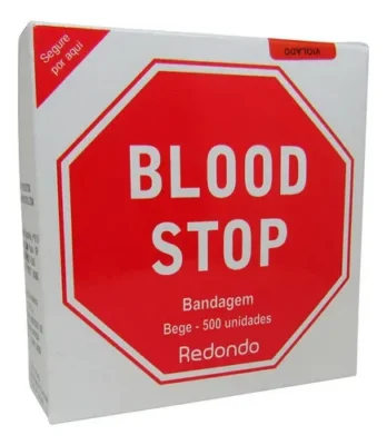 Curativo Redondo Hipoalergênico Blood Stop - AMP