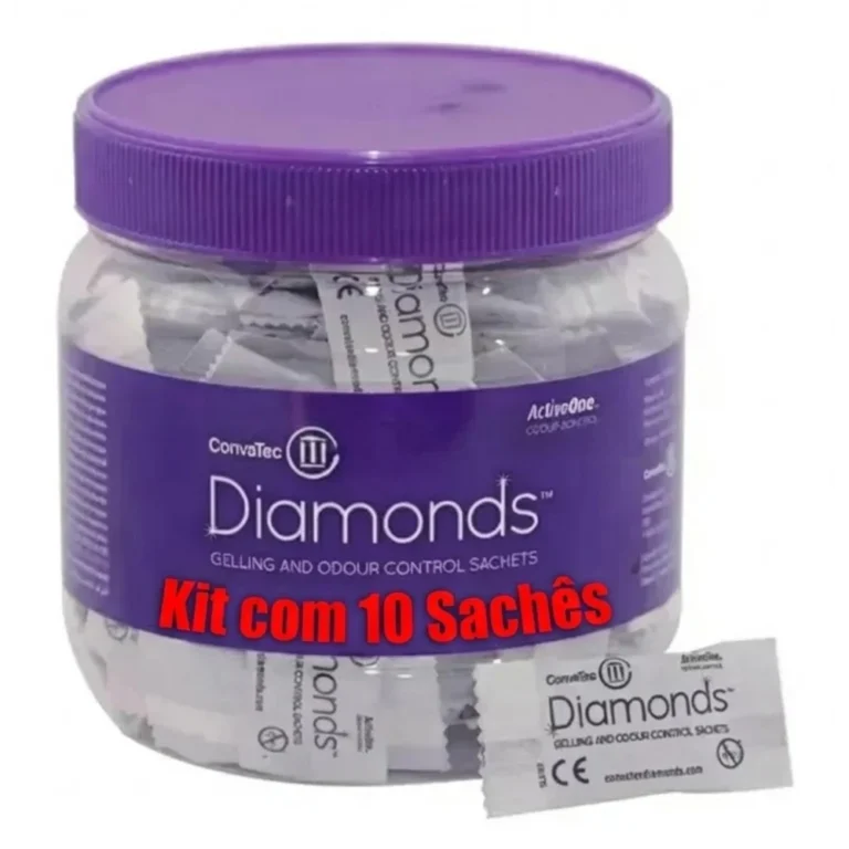 Kit 10 Sachês Gelificador de Bolsa de Colostomia - Convatec