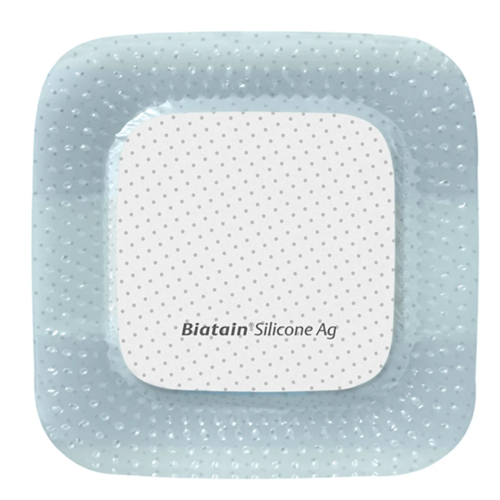 Curativo Biatain Silicone com AG - Coloplast 2 Curativo Biatain Silicone com AG - Coloplast – imagem 2 de 4