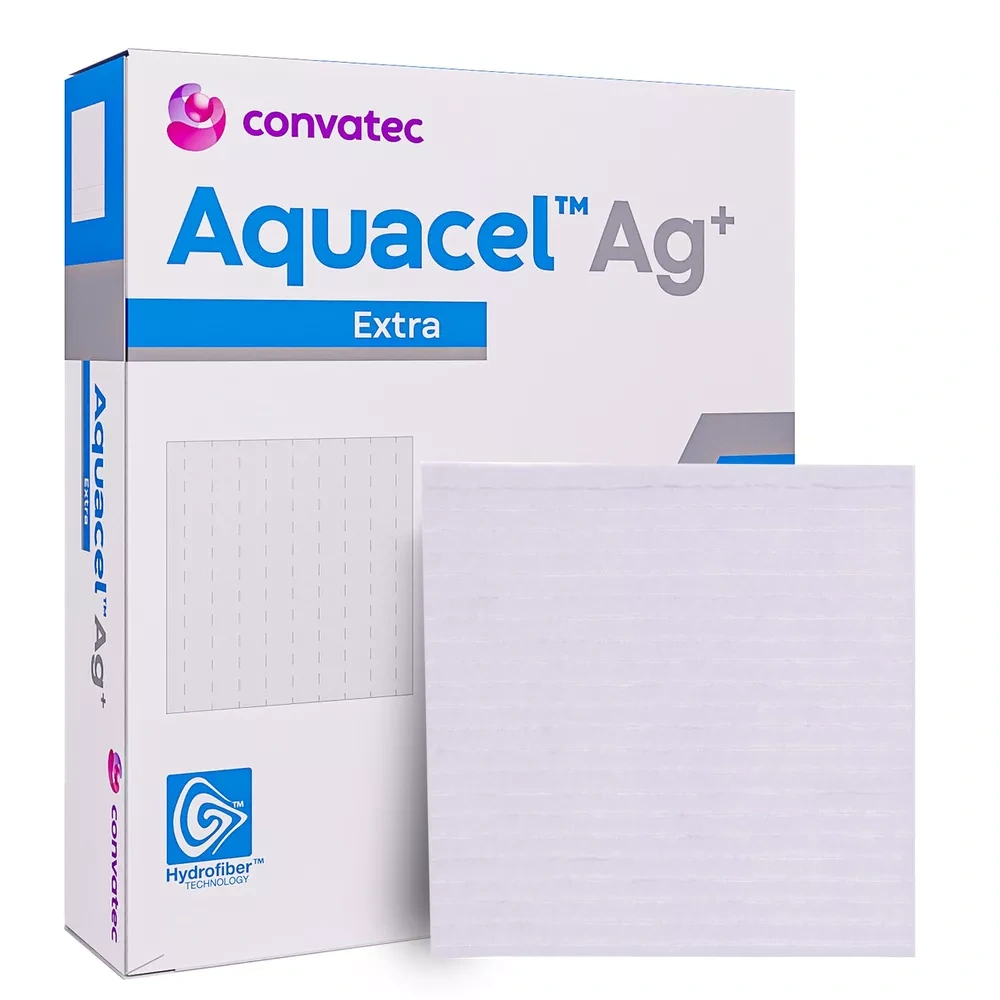 cc46f32324f8d74107046e1abcda26c4-1.webp cc46f32324f8d74107046e1abcda26c4 1 Curativo Aquacel Hidrofibra Extra AG+ com Prata - Convatec