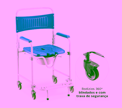 Cadeira de Banho Dobrável D45 até 150 Kg - Dellamed 4 Cadeira de Banho Dobrável D45 até 150 Kg - Dellamed – imagem 4 de 9