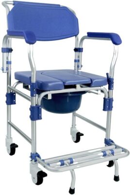 Cadeira de Banho em Alumínio D60 até 150 Kg - Dellamed