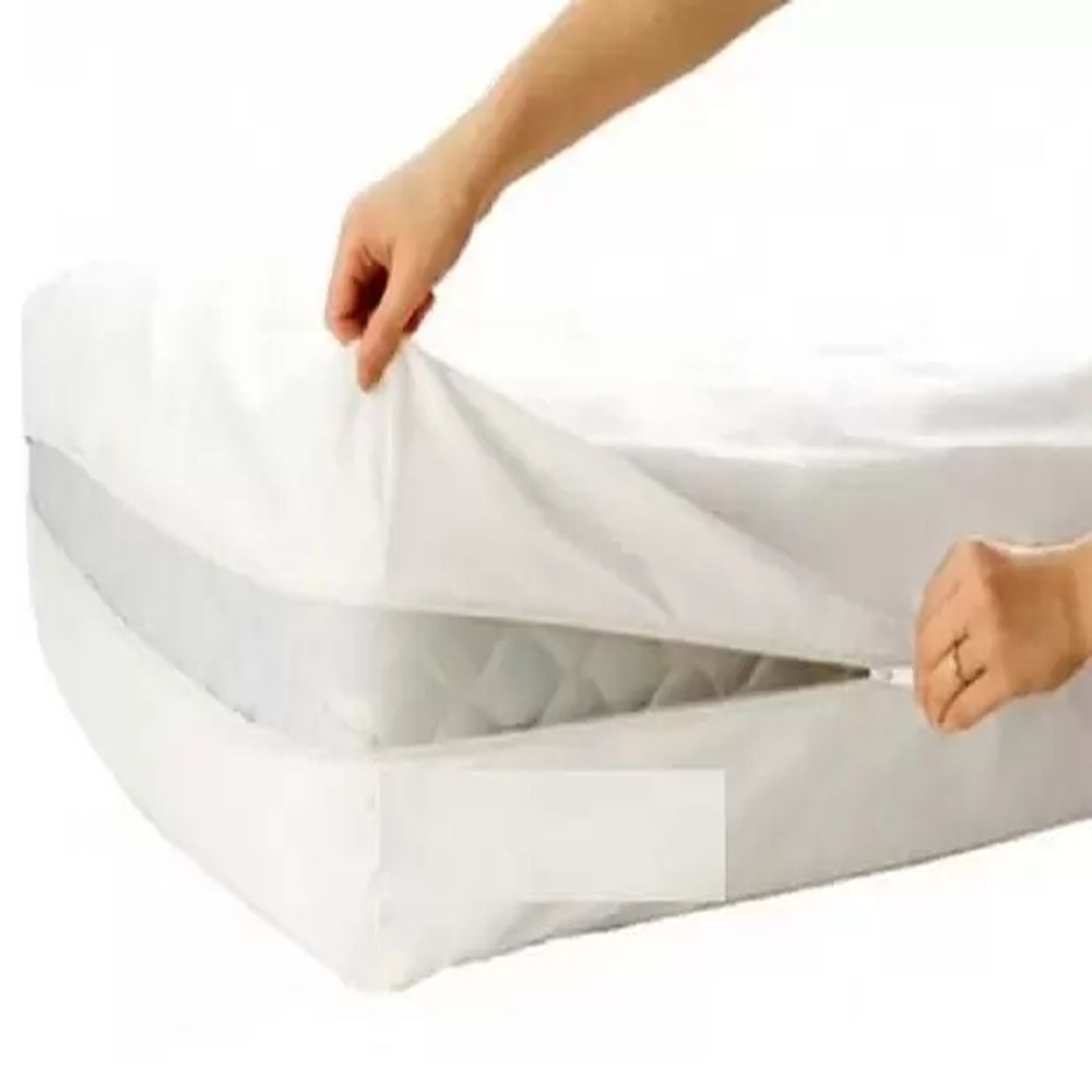 Capa Colchão Allergic Free Mix Alg/Pol - Central do Alérgico - Zíper - 188cmx88cmx20cm