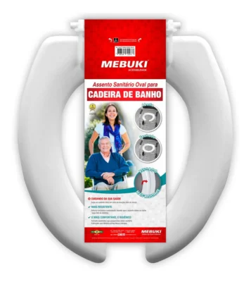 Assento Sanitário para Cadeira de Banho Higiênica - Mebuki