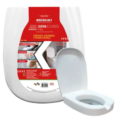 Assento Elevado para Vaso Sanitário Universal - Mebuki