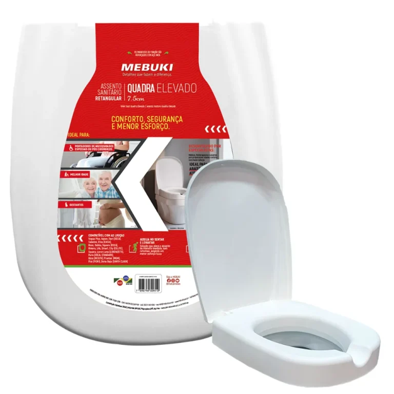 Assento Elevado para Vaso Sanitário Universal - Mebuki
