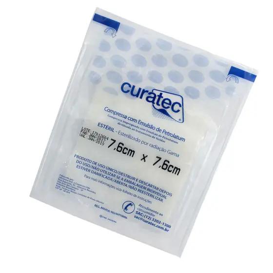 Curativo Petrolatum Compressa de Emulsão - Curatec 4 Curativo Petrolatum Compressa de Emulsão - Curatec – imagem 4 de 5
